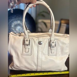 Coach authentic white purse